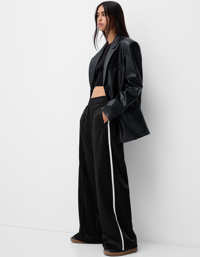 Bershka - Pants with Side Stripes