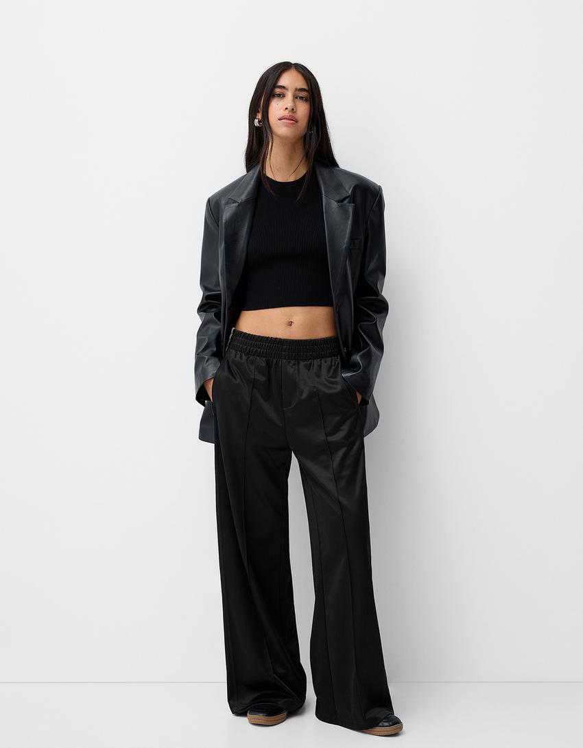 Bershka - Pants with Side Stripes